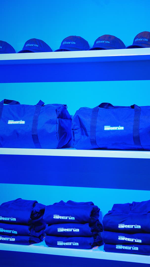 Coinbase Arena activation vertical detail