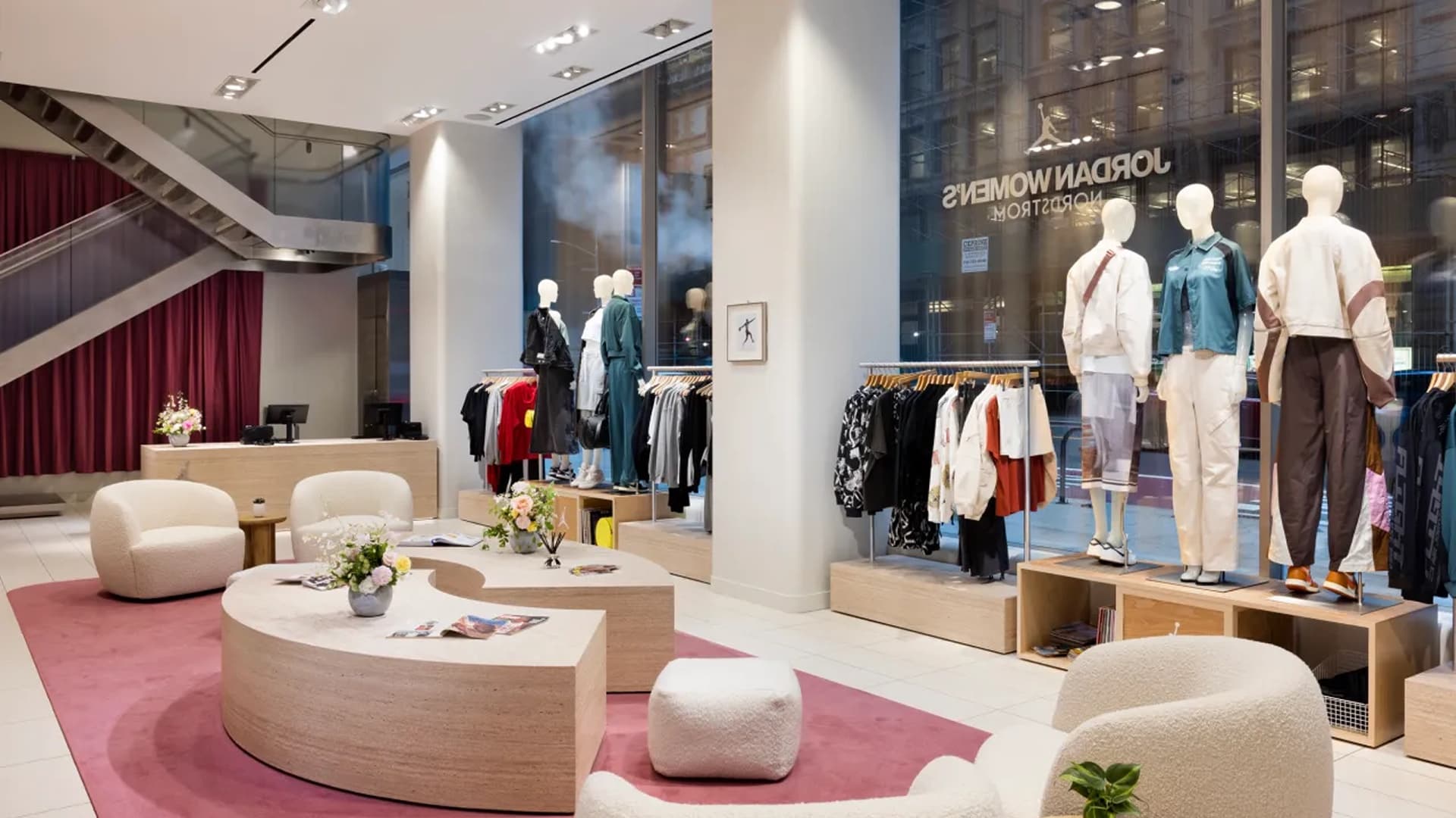 Jordan Women's at Nordstrom installation