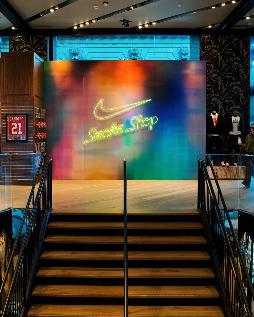 Nike ASW Smoke Shop installation detail