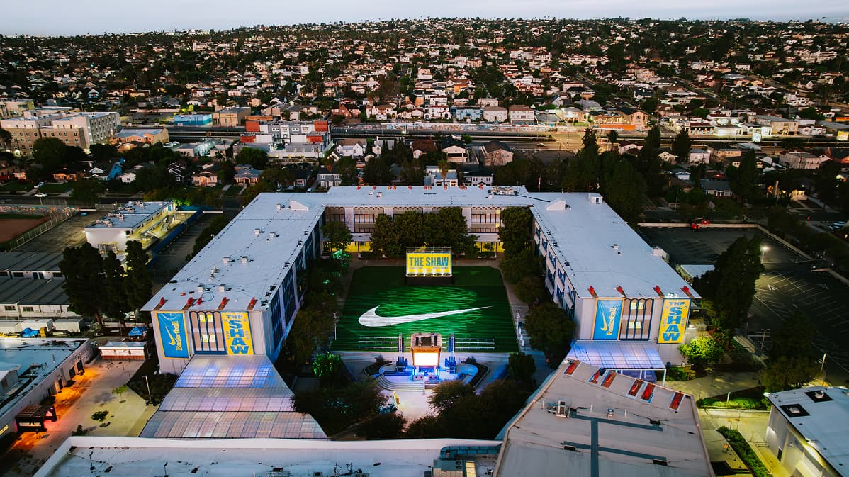 Nike The Shaw ASW'26 drone aerial photography