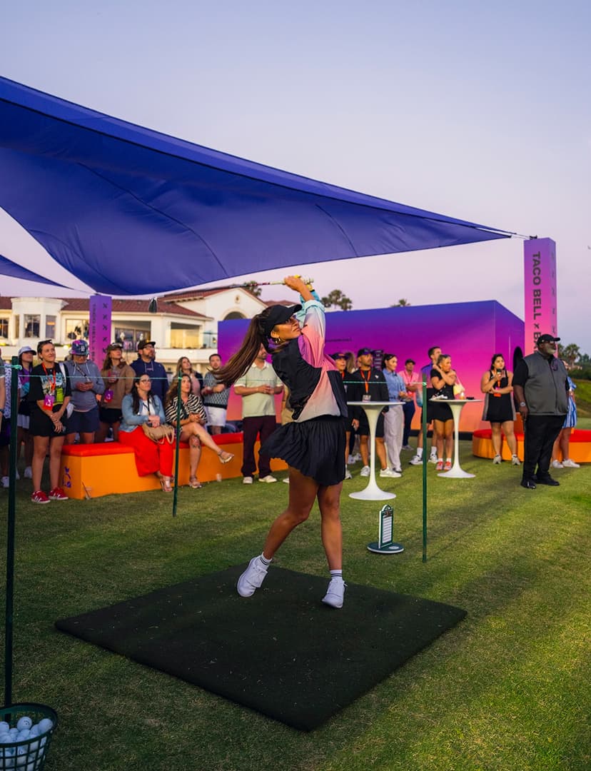 Taco Bell x Bad Birdie Invitational social post